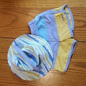 Patagonia shorts and hat set